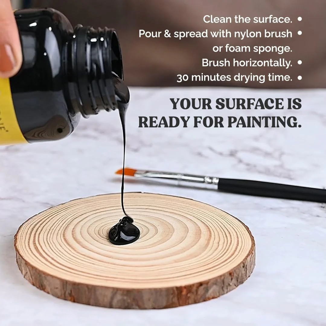 Acrylic Gesso (Black) Water Base Non-Toxic Universal Gesso Primer to Apply as an Undercoat Before Painting for Extra Coverage - Image 5