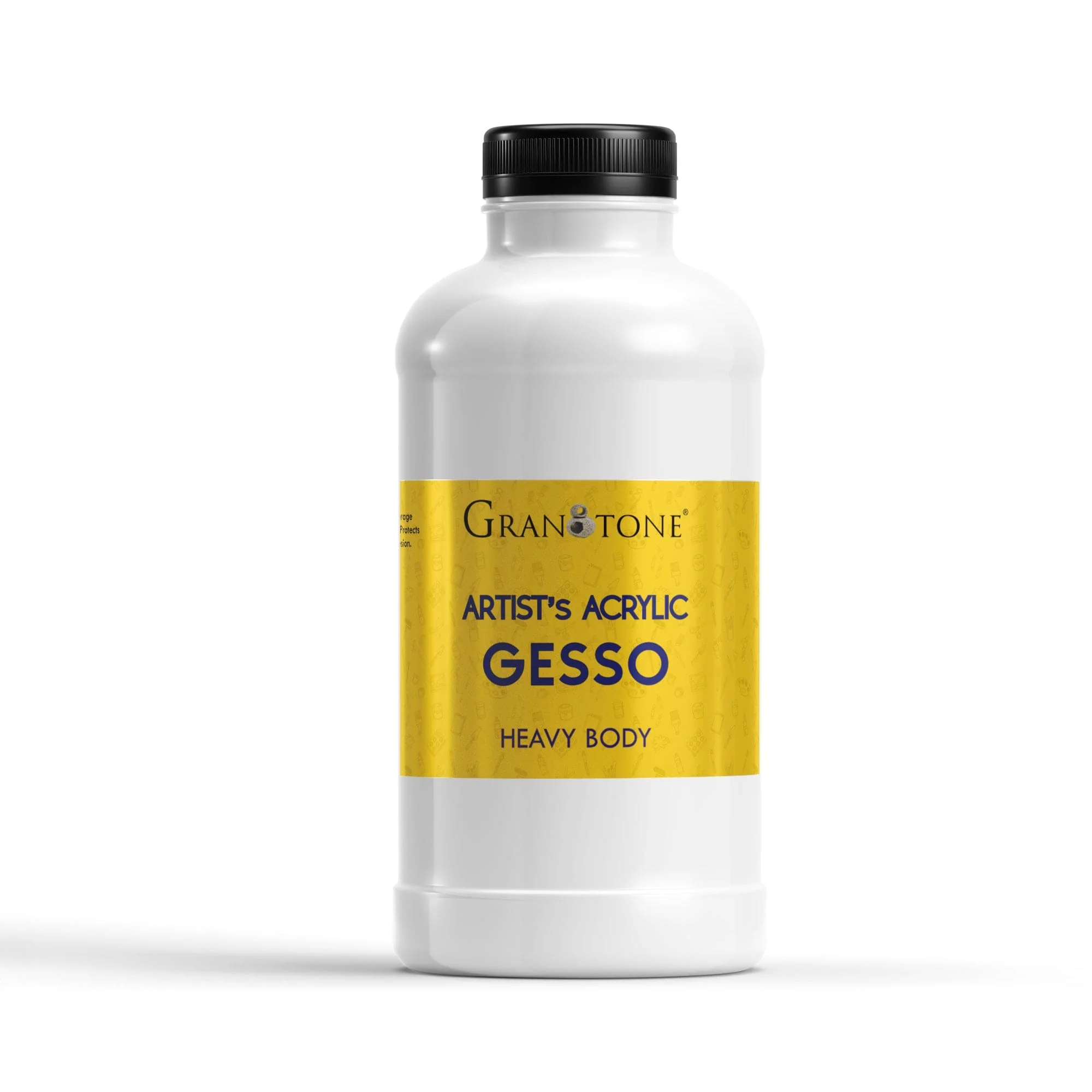 Acrylic Gesso (White) Water Base Non-Toxic Universal Gesso Primer to Apply as an Undercoat Before Painting for Extra Coverage - Image 3