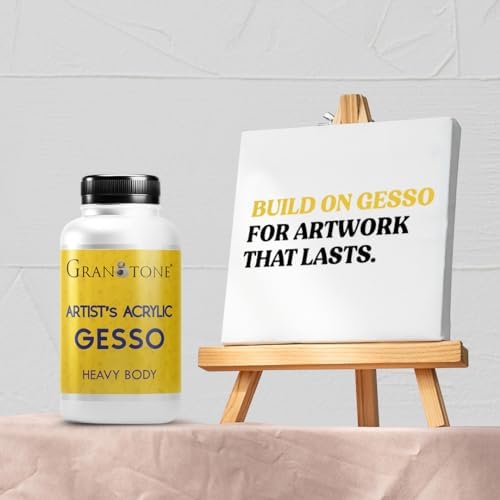 Acrylic Gesso (White) Water Base Non-Toxic Universal Gesso Primer to Apply as an Undercoat Before Painting for Extra Coverage - Image 7