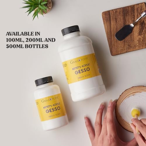 Acrylic Gesso (White) Water Base Non-Toxic Universal Gesso Primer to Apply as an Undercoat Before Painting for Extra Coverage - Image 8