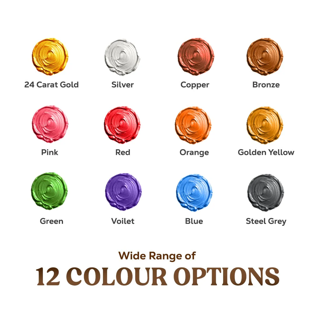 Acrylic Venezia Metallic - Set of 12 Metallic Shades (50ml each) - Image 3