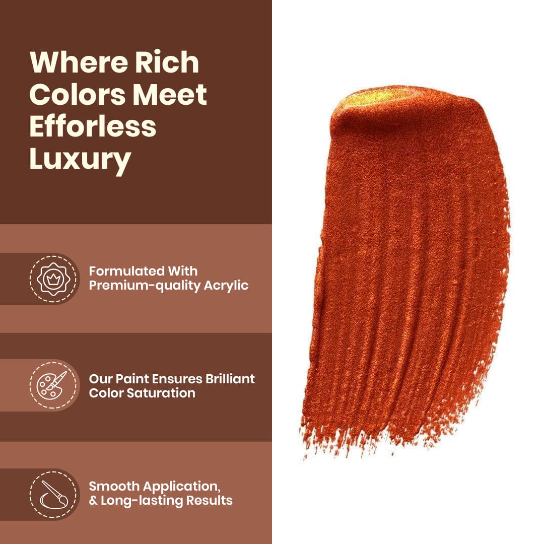 Acrylic Venezia Metallic - 50 ml (Copper) - Image 3