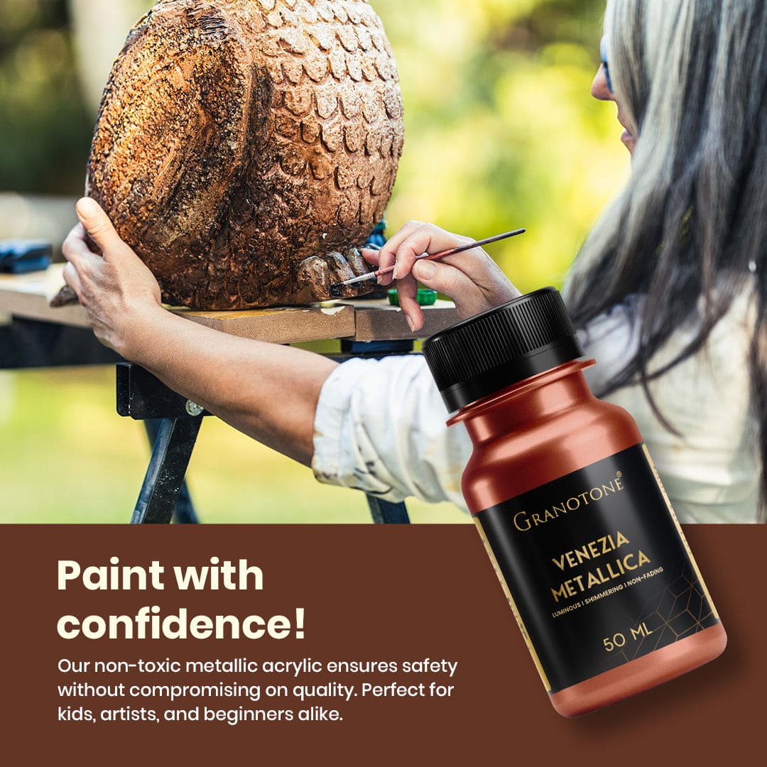 Acrylic Venezia Metallic - 50 ml (Copper) - Image 5