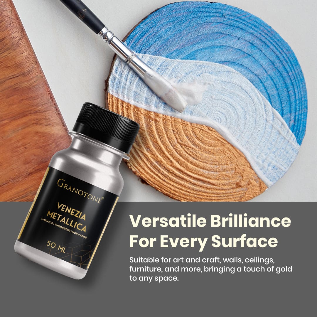 Acrylic Venezia Metallic - 50 ml (Silver) - Image 3
