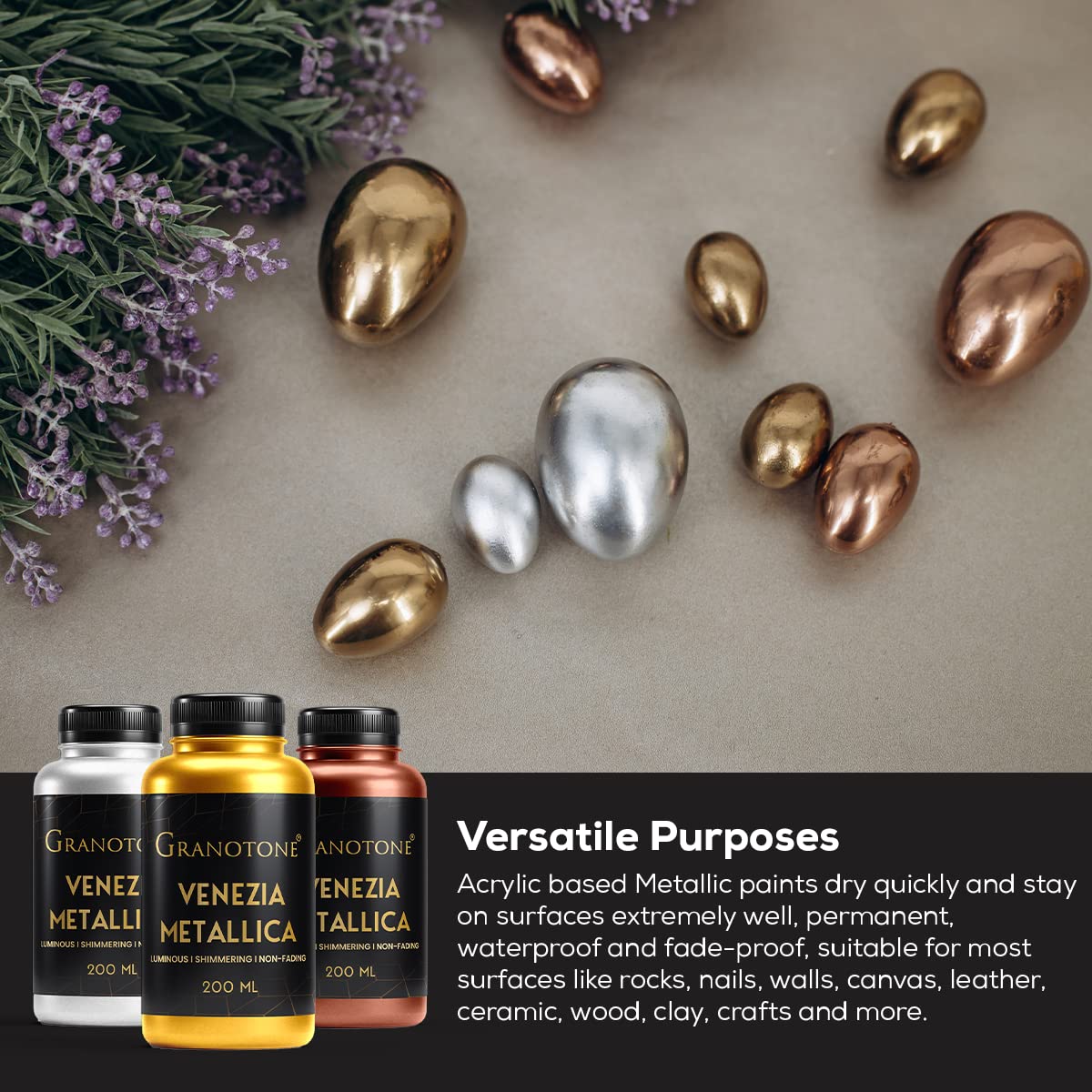 Acrylic Venezia Metallic - 200 ml (Bronze) - Image 5