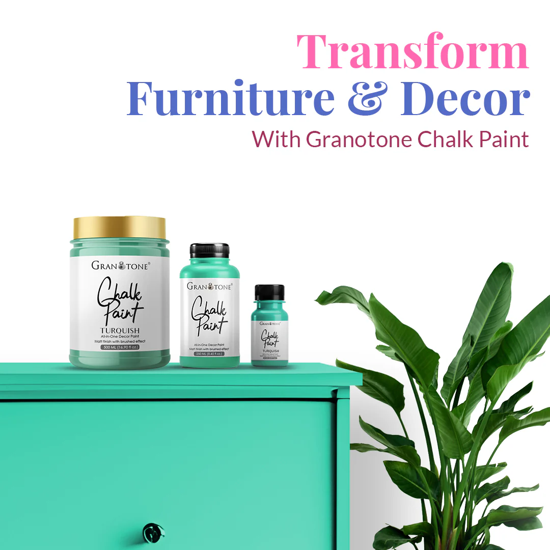 GRANOTONE Chalk Paint for Furniture, Home Decor, Crafts - Eco-Friendly - All-in-One - No Wax Needed. - Image 48