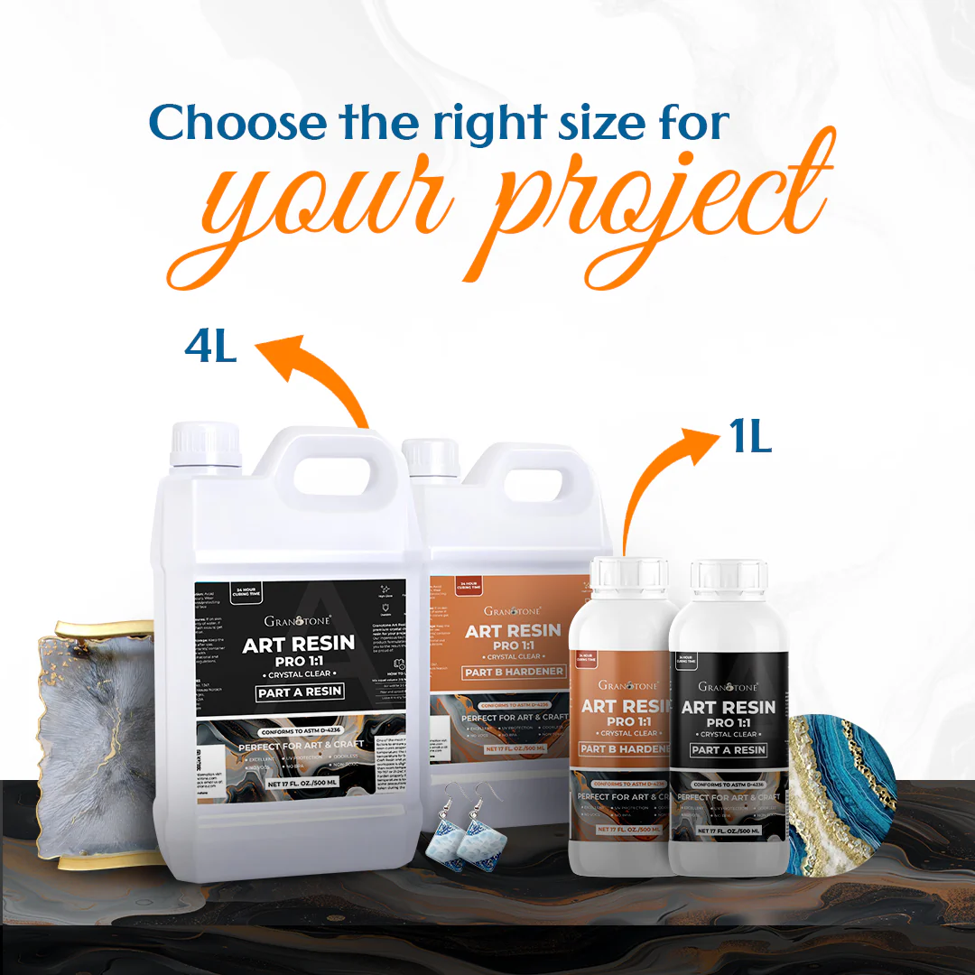 GRANOTONE Crystal Clear Epoxy Resin Art Kit - Image 7