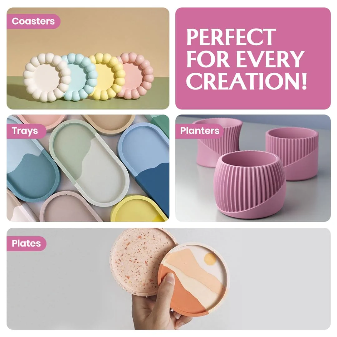 Granotone ECO Craft Complete Kit– Eco-Friendly Casting Material for DIY Terrazzo, Home Décor & Art Projects - Image 4