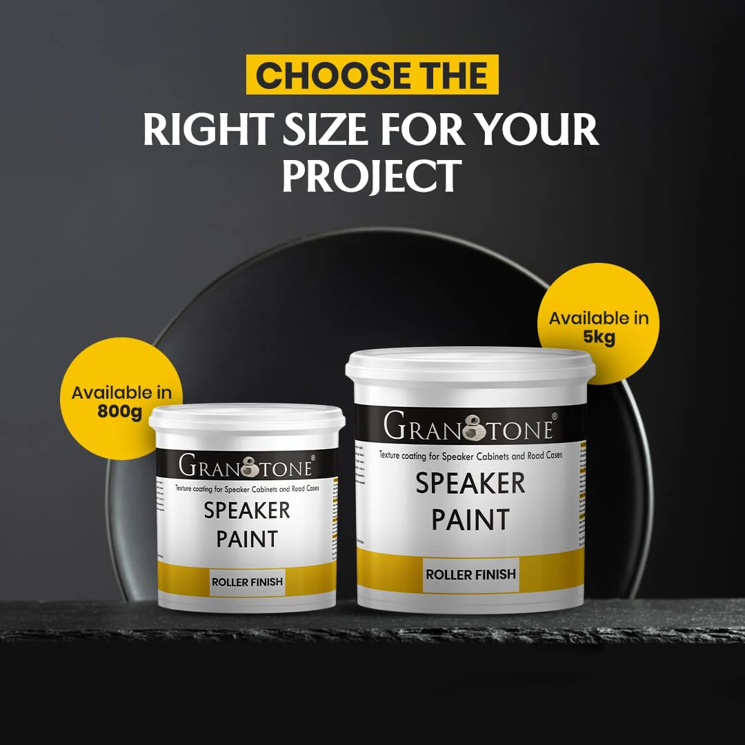 Roller Grade Speaker Cabinet Texture Coating Paint { Black } 5 KG - Image 6