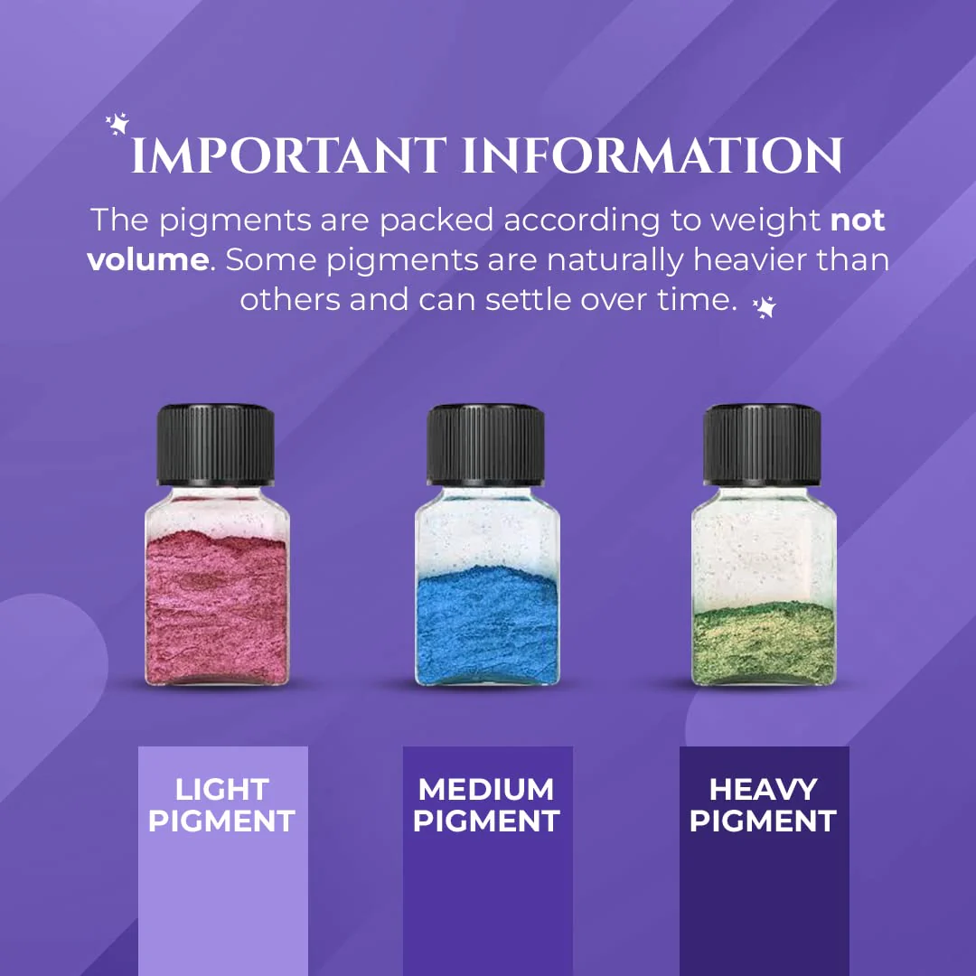 Vibrant Pearl/ Mica Pigment - Set of 6 (Vibrant Colors, 20gm Each) - Image 5